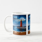 Einsame Leuchtfeuer-Tasse Kaffeetasse (Links)