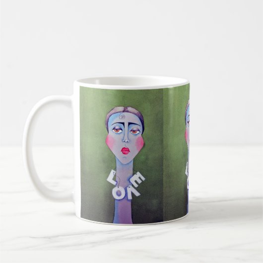 "Einsame Liebe" Kaffeetasse (Links)