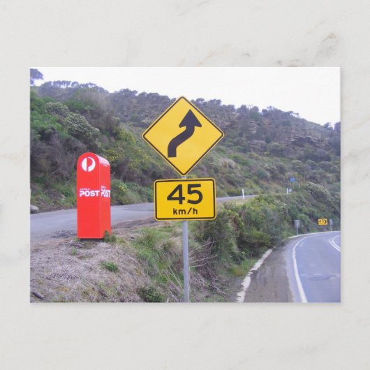 Einsame Mailbox. Postkarte (Vorderseite)