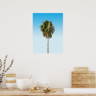 Einsame Palme Poster