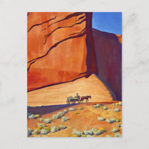 „Einsame Reise“ Western Art von Maynard Dixon Postkarte