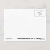 Einsame Schnecke an der Wand Postkarte (Rückseite)