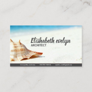 Einsame Schnecke an unberührter Küste Visitenkarte