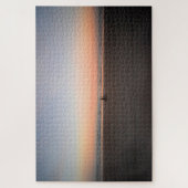 Einsame Sonnenaufgang Radtour am Strand - 20x30 Puzzle (Vertikal)