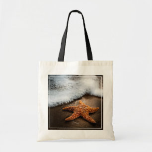 Einsame Starfish auf dem Strand Tragetasche