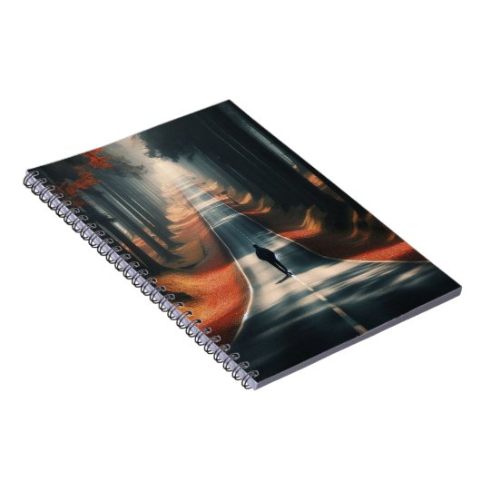 Einsame Straße Notizblock (Rechte Seite)