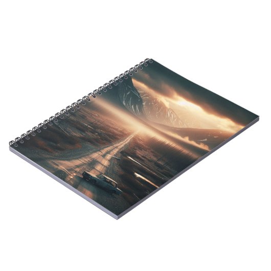 Einsame Straße Notizblock (Linke Seite)