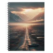 Einsame Straße Notizblock (Vorderseite)