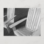 Einsame Stühle Postkarte (Vorderseite)