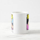 Einsame Stunden Vintage Romantik Comic Art Kaffeetasse (Mittel)