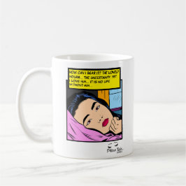 Einsame Stunden Vintage Romantik Comic Art Kaffeetasse