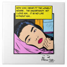 Einsame Stunden Vintage-Romanze Comic-Kunst