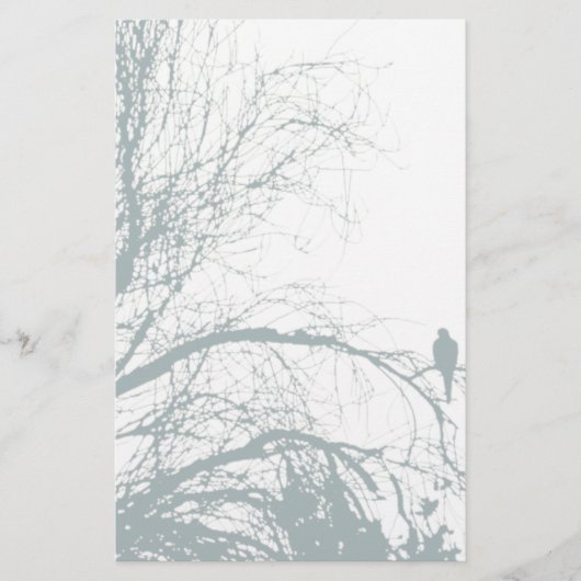 EINSAME TAUBE, AQUA BRIEFPAPIER (Vorderseite)