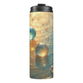 Einsame Tröpfchen Thermosbecher