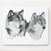 Einsame Wölfe Mousepad (Vorne)