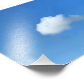 Einsame Wolke  Fotodruck (Ecke)