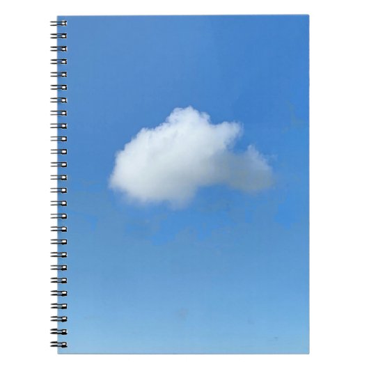 Einsame Wolke Notizblock (Vorderseite)