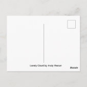 Einsame Wolke  Postkarte (Rückseite)