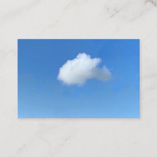 Einsame Wolke  Visitenkarte (Vorderseite)