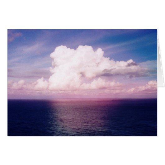 Einsame Wolkenkarte (Vorderseite (Horizontal))