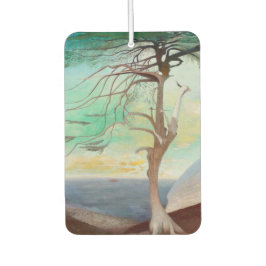 Einsame Zedernbaummalerei Autolufterfrischer