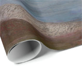 Einsame Zedernbaummalerei Geschenkpapier (Rolleneckpunkt)