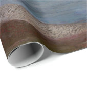 Einsame Zedernbaummalerei Geschenkpapier (Rolleneckpunkt)