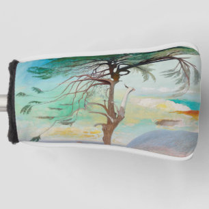 Einsame Zedernbaummalerei Golf Headcover