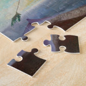 Einsame Zedernbaummalerei Puzzle (Seite)