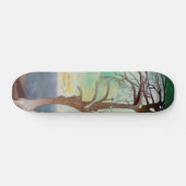 Einsame Zedernbaummalerei Skateboard (Horizontal)