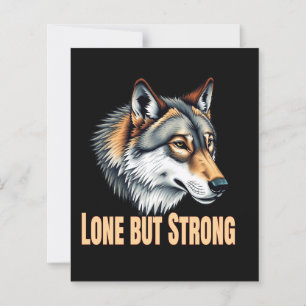 Einsamer aber starker Wolf