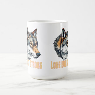 Einsamer aber starker Wolf Kaffeetasse