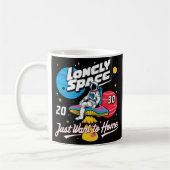 einsamer Astronaut Kaffeetasse (Links)