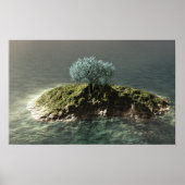 einsamer Baum Poster (Vorne)