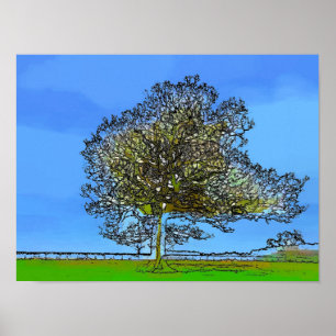 EINSAMER BAUM POSTER