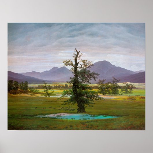 Einsamer Baum Poster (Vorne)