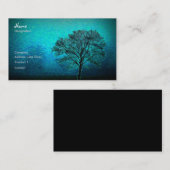 Einsamer Baum Visitenkarte (Vorne/Hinten)