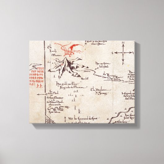 einsamer Berg Leinwanddruck (Vorderseite)