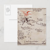 einsamer Berg Postkarte (Vorne/Hinten)