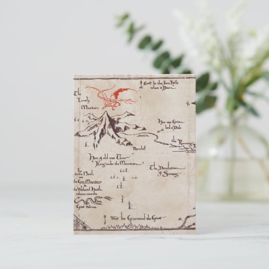 einsamer Berg Postkarte (Stehend Vorderseite)