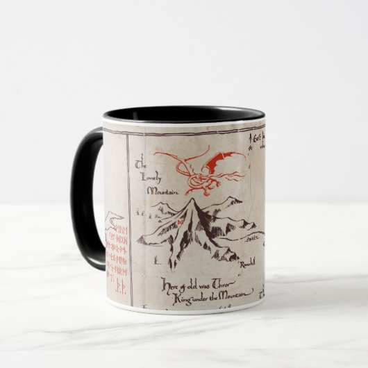 einsamer Berg Tasse (Vorderseite Links)