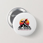 Einsamer Berg Wanderclub Lustiges Design Button (Vorne & Hinten)