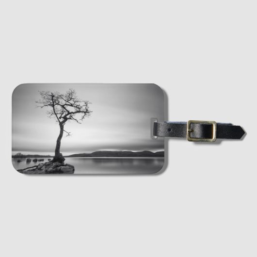 Einsamer bloßer Baum Gepäckanhänger (Vorderseite (Horizontal))