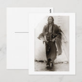 Einsamer Comanche Postkarte (Vorne/Hinten)
