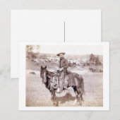 Einsamer Cowboy Postkarte (Vorne/Hinten)