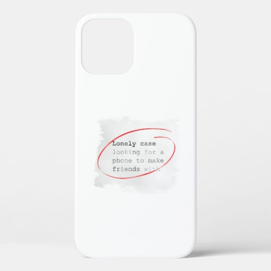 Einsamer Fall, der einen Freund - Kleinanzeige, Case-Mate iPhone Hülle (Rückseite)