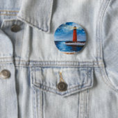 Einsamer Leuchtfeuer-Knopf Button (Beispiel)