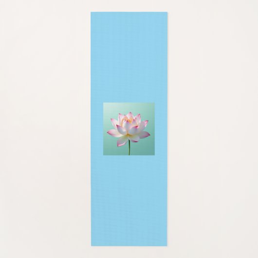 Einsamer Lotus Yogamatte (Vorderseite)