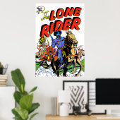 Einsamer Reiter und Apache Vintage Comics Poster (Heimbüro)