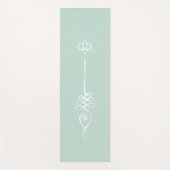 Einsamer Schlichter Hintergrund - Minze + Schneemo Yogamatte (Vorderseite)